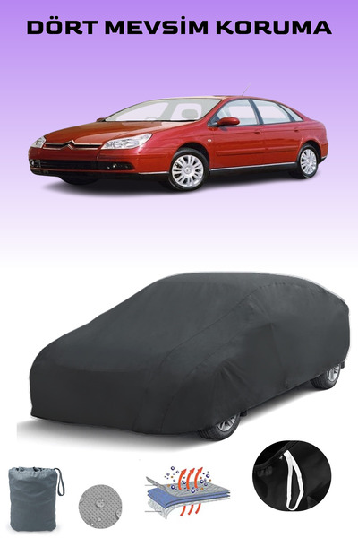 Breen غطاء سيارة سوداء لسيتروين C5 ليفتباك 2004 - 2008، غطاء سيارة، خيمة سيارة