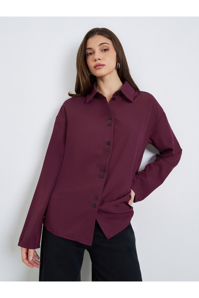 Styli Women Oversized Long Sleeve Shirt