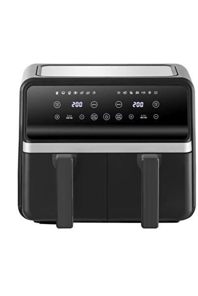 OEM Friteuza cu Aer Cald Dubla 6 Litri, 3000W, Afisaj Tactil Inteligent, Oprire Automata