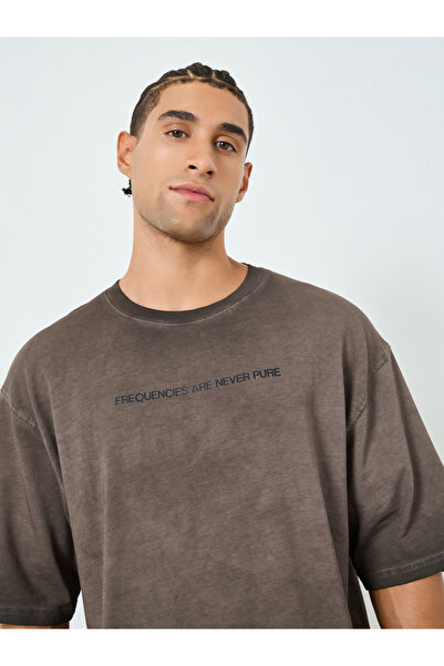 Styli Men Oversized Washed Spray T-Shirt