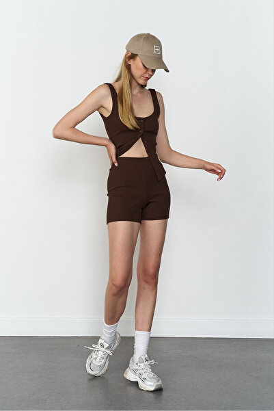 Beyyoglu Fitilli Örme Şort