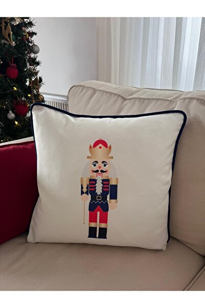 TUĞÇE DEMİR HOME DESIGN MAVİ KURŞUN ASKER KIRLENT (İÇ DOLGULU VEYA KILIF)