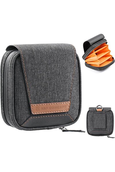 K&F CONCEPT Lens Filter Case, Holds 4 Filters Up to 95mm, Waterproof Camera Lens Filter Pouch for Ro