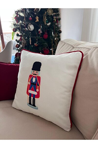 TUĞÇE DEMİR HOME DESIGN KIRMIZI KURŞUN ASKER KIRLENT (İÇ DOLGULU VEYA KILIF)