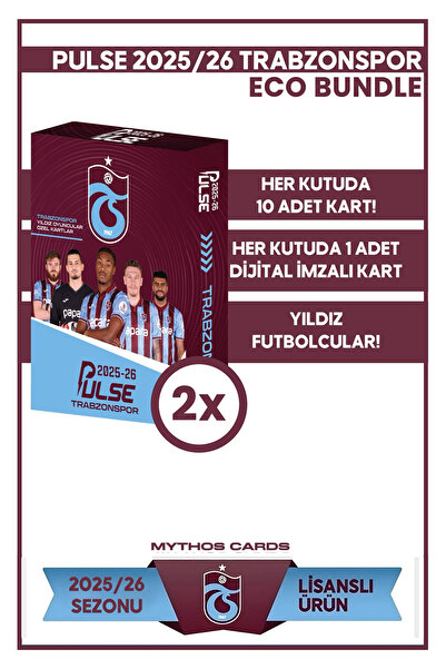 Trabzonspor Eco Bundle - - Pulse Futbolcu Kartları 2025/26 - 2 Paket