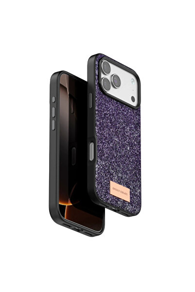 UnDePlus غطاء حماية لهاتف آيفون 17 برو من آبل، غطاء سيليكون لامع وبراق