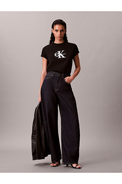 Calvin Klein Dámské tričko Regular Fit s kulatým výstřihem a vyšívaným logem ...