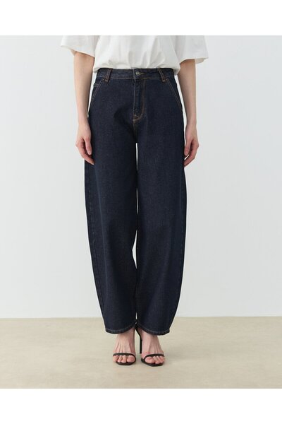 Aybikestil Skater Fit Jean Koyu Lacivert