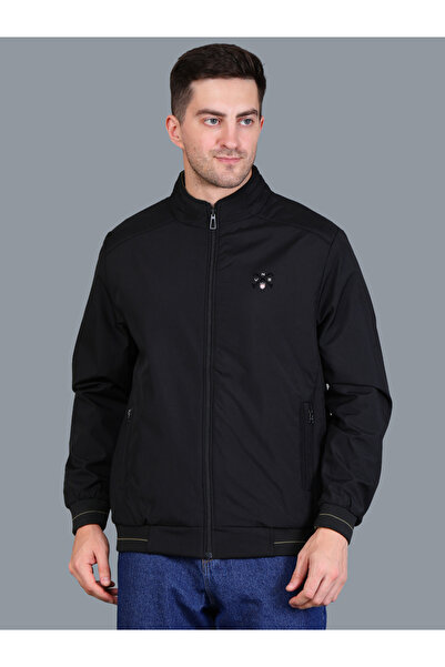 Fort Collins By Styli جاكيت رجالي أسود خفيف الوزن