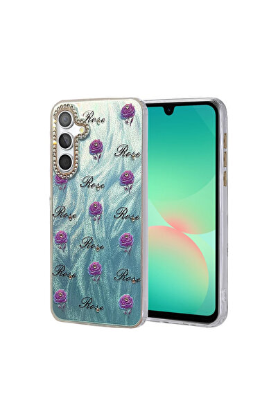 UnDePlus غطاء حماية لهاتف سامسونج جالاكسي A26 بنمط منقوش ملون ولامع