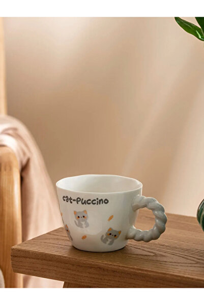 LC Waikiki Lcw Home Mixed Cat Printed Ceramic Mug 270 ml