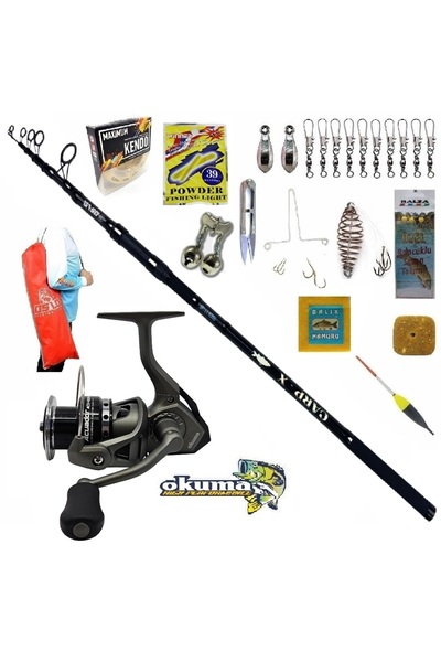 Oslo Okuma Acuador ACU-8000A 390cm 3,5lbs Car-x Profesyonel Sazan Kıyı Olta T...