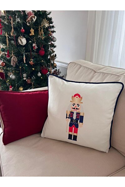 TUĞÇE DEMİR HOME DESIGN MAVİ KURŞUN ASKER KIRLENT (İÇ DOLGULU VEYA KILIF)