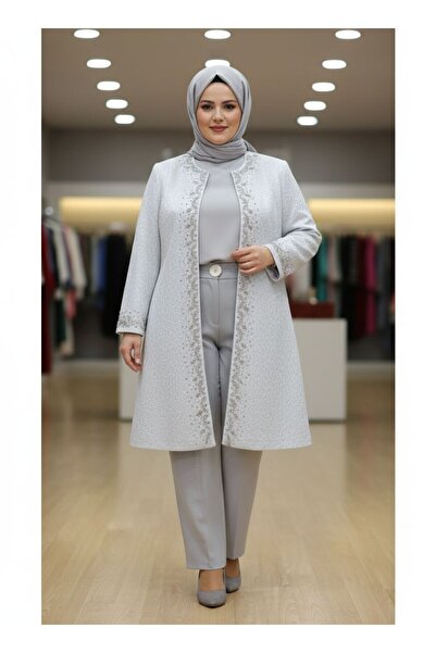 özkösekids Tesettür Abiye alt-üst ceketli bluzlu abiye takım