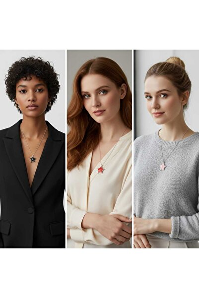 Ralp Moda Long Necklace with Sea Star Figure and Mineral