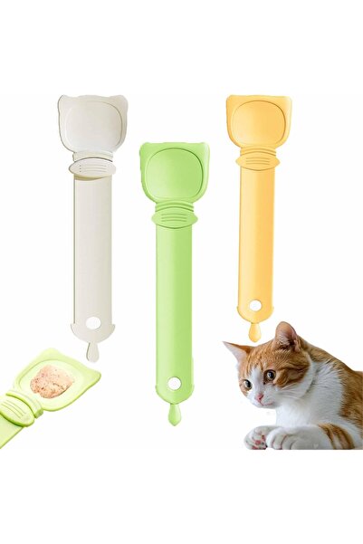 Arabest Cat Strip Feeder Spoon, Pet Food Mixing Squeeze Tool for Wet Treat Fe...