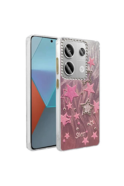 UnDePlus غطاء حماية لهاتف شاومي ريدمي نوت 13 برو 4G، غطاء ملون لامع بنقش بارز على شكل شفرة