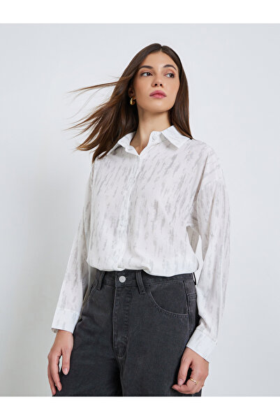 Styli Ombre Long Sleeve Casual Shirt