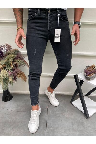 Generic Brand Blugi din lycra slimfit pentru bărbați