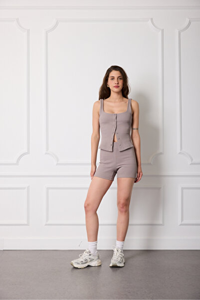 Beyyoglu Fitilli Örme Şort