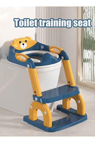 Generic مقعد تدريب على استخدام المرحاض مع كرسي قابل للطي، مقعد تدريب للأطفال على استخدام المرحاض قابل للتعديل