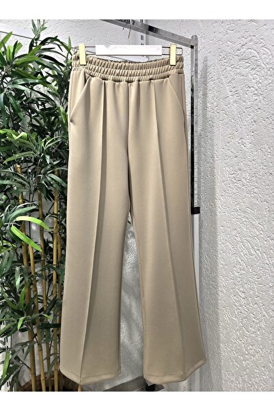 Pilise Beli Lastikli Scuba Pantolon
