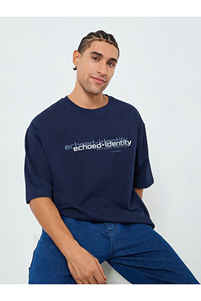 Styli Men Oversized Washed Terry T-Shirt