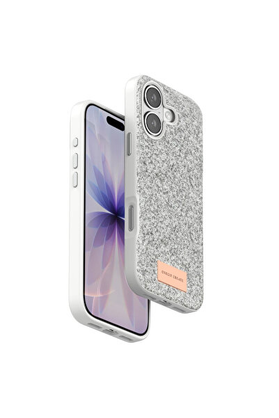 UnDePlus Apple iPhone 17 Kılıf Simli Parlak Silikon Bright Kapak