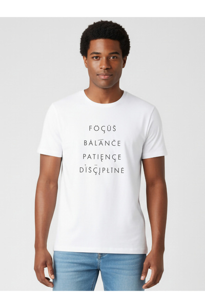 Clans & Hans By Styli Men White Crew Neck Graphic Print T-Shirt