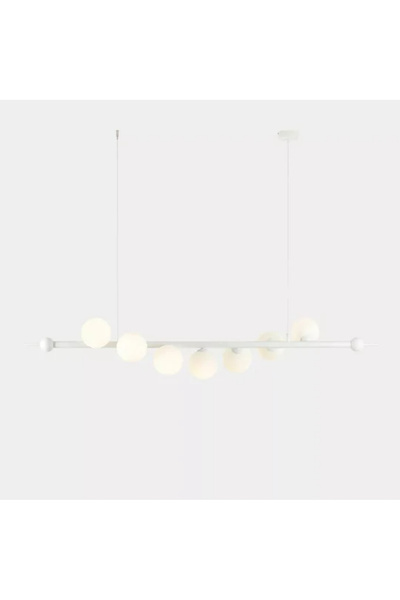 RONİSU AYDINLATMA Valoria Camlı Sıralı Yemek Masası Avize RA-AVZ- 1346-95-82