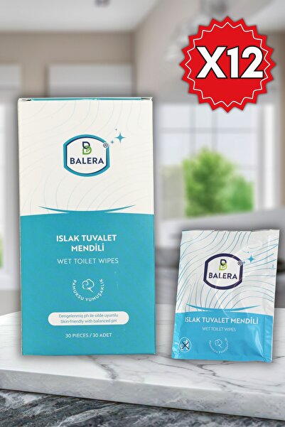 BALERA Islak Tuvalet Mendili 360 Adet **Tekli Özel Ambalaj**