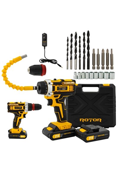 Rotor RCD 21 Cordless Screwdriver and Drill Set