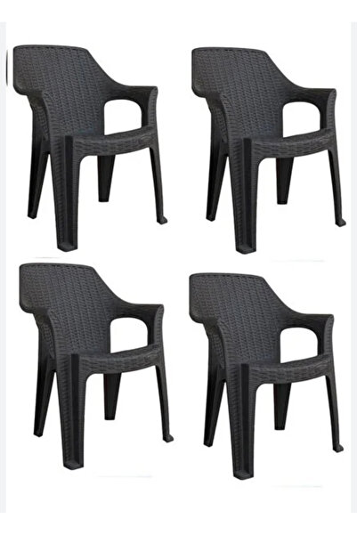 ATTENTION 4 Lü Rattan Kollu Sandalye