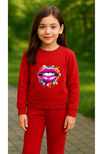 playwear Φούτερ ομάδας με στάμπα LIP για κορίτσια και αγόρια, με λαιμόκοψη 3,...