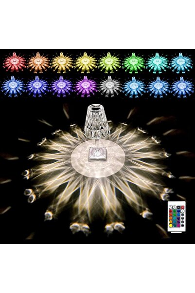 Generic NISGOV Crystal Lamp, Diamond Table lamp, 16 Colors, 6 Brightness Level, LED Lamp Remote Control and