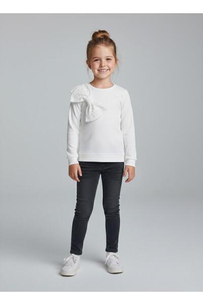 miaras baby Girl's Shoulder Bow Detailed Blouse