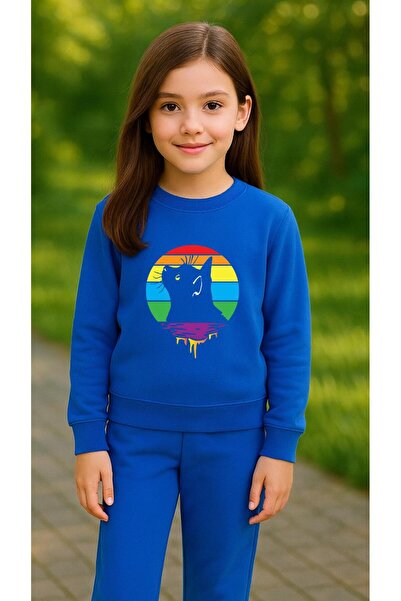 playwear Φούτερ ομάδας CAT V6 με στάμπα για κορίτσια και αγόρια, με λαιμόκοψη...