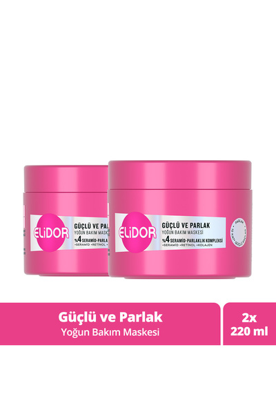 Elidor Yoğun Bakım Maskesi Güçlü ve Parlak 220 ml x2