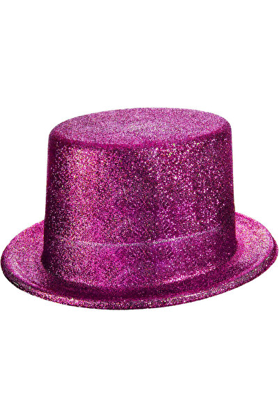ZERO LAND قبعة حفلات OZLSTOR باللون الوردي الفوشيا اللامع (131036).