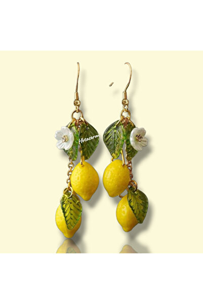 hbtasarim Limon 🍋 çiçeği ✨🍋🥂 tasarım küpe 🌸