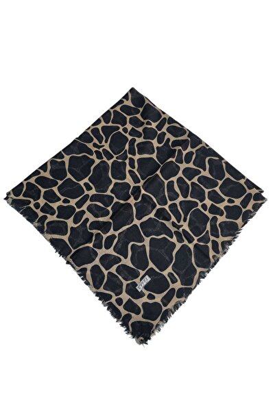 Eyfel FLAMLI PAMUK TÜLBENT SİYAH ZEMİN