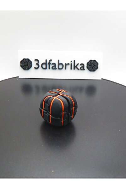 AHWALL Avrupa Ligi Esintili Basketbol Topu Küp – Ters Renk Tasarım, 3D Baskı