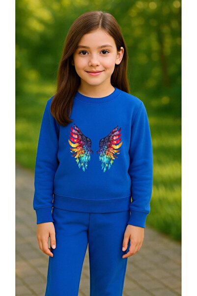 playwear Φούτερ ομάδας με στάμπα WING για κορίτσια και αγόρια, με λαιμόκοψη 3...