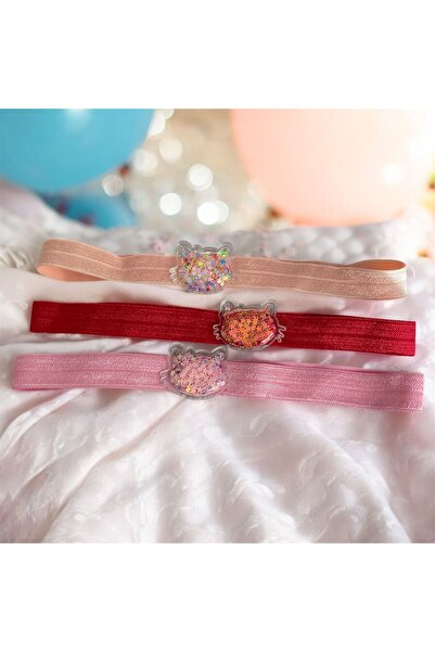 The Cloudish Shop Handmade Baby Headband Bandana 3-Pack Salmon Red Pink Hello...