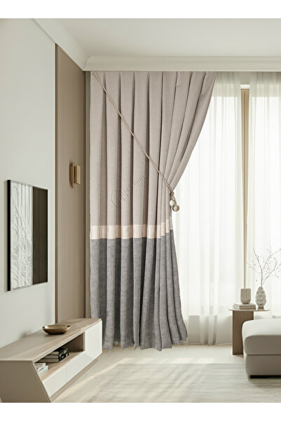 cheap's home Планшет з бордюром, сучасна штора з пишними складками