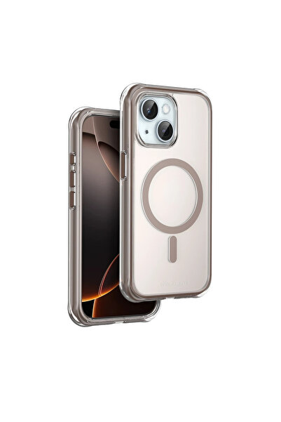 UnDePlus Apple iPhone 15 Case Corner Airbag Transparent M-Safe Dual Color Hul...