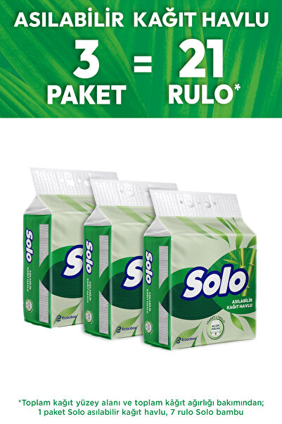 Solo Asılabilir Kağıt Havlu 1=7 3'lü