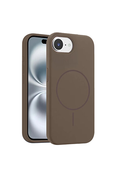 UnDePlus Apple iPhone 16E Kılıf Lansaman Silikon M-Safe Magnetik Şarj Jully K...