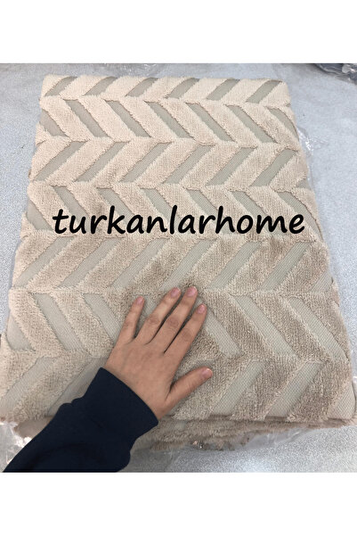 turkanlarhome Sponge Sofa Cover Non-Slip Base Chenille Textured Zigzag Pattern Beige