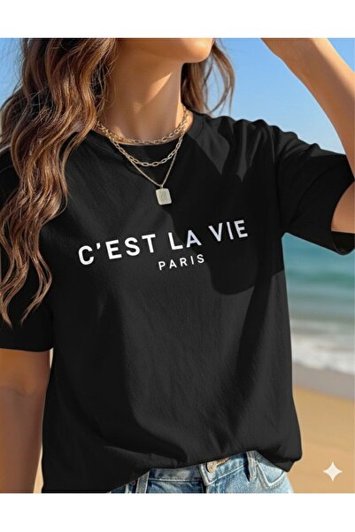 BW Bravely Wear C'EST LA VIE Γυναικείο μπλουζάκι με στάμπα (τι-σερτ)